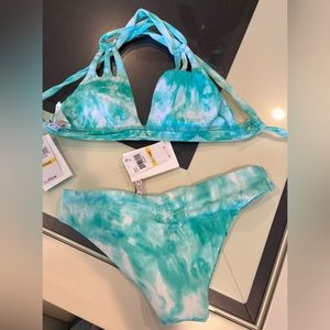 Women's bikini swimsuits, sexy triangle top, Size M, New, colorful, comfortable